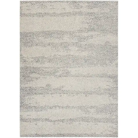 Beige And Gray Abstract Area Rug Photo 2