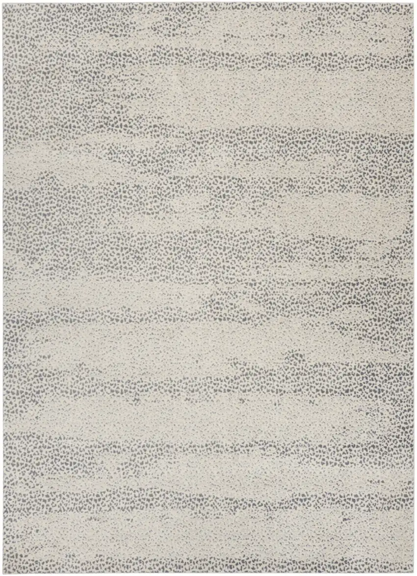 Beige And Gray Abstract Area Rug Photo 8