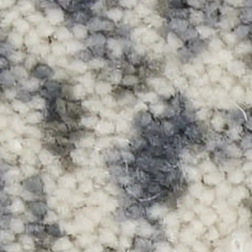 Beige And Gray Abstract Area Rug Photo 4