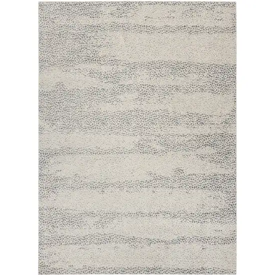 Beige And Gray Abstract Area Rug Photo 9