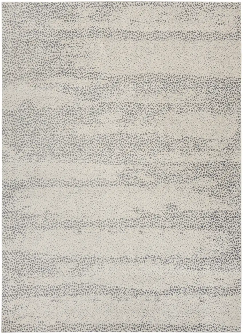 Beige And Gray Abstract Area Rug Photo 9