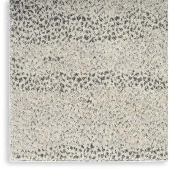 Beige And Gray Abstract Area Rug Photo 9