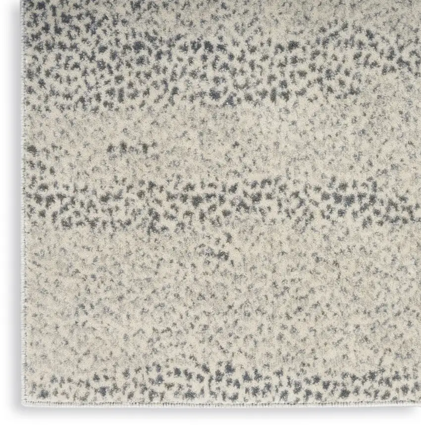 Beige And Gray Abstract Area Rug Photo 9