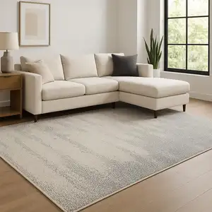Photo of Beige And Gray Abstract Area Rug