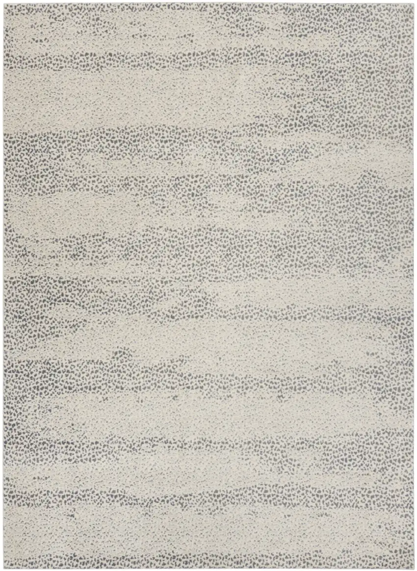Beige And Gray Abstract Area Rug Photo 8