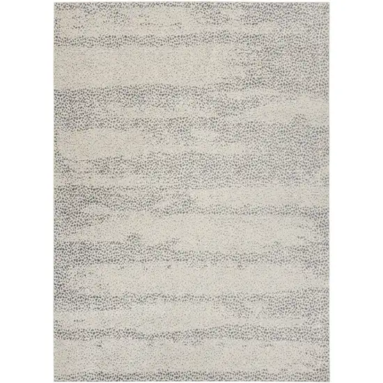 Beige And Gray Abstract Area Rug Photo 8