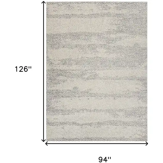 Beige And Gray Abstract Area Rug Photo 3