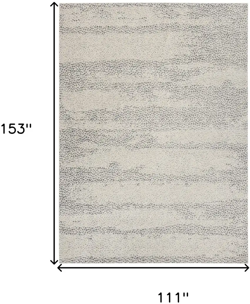 Beige And Gray Abstract Area Rug Photo 3