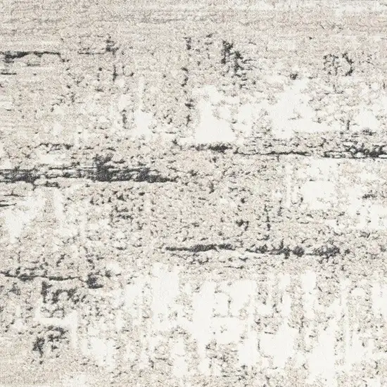 Beige And Gray Abstract Area Rug Photo 3