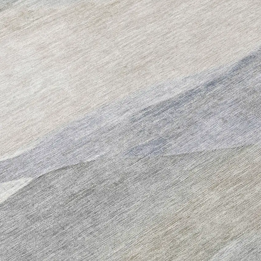 Beige And Gray Abstract Washable Indoor Outdoor Area Rug Photo 9
