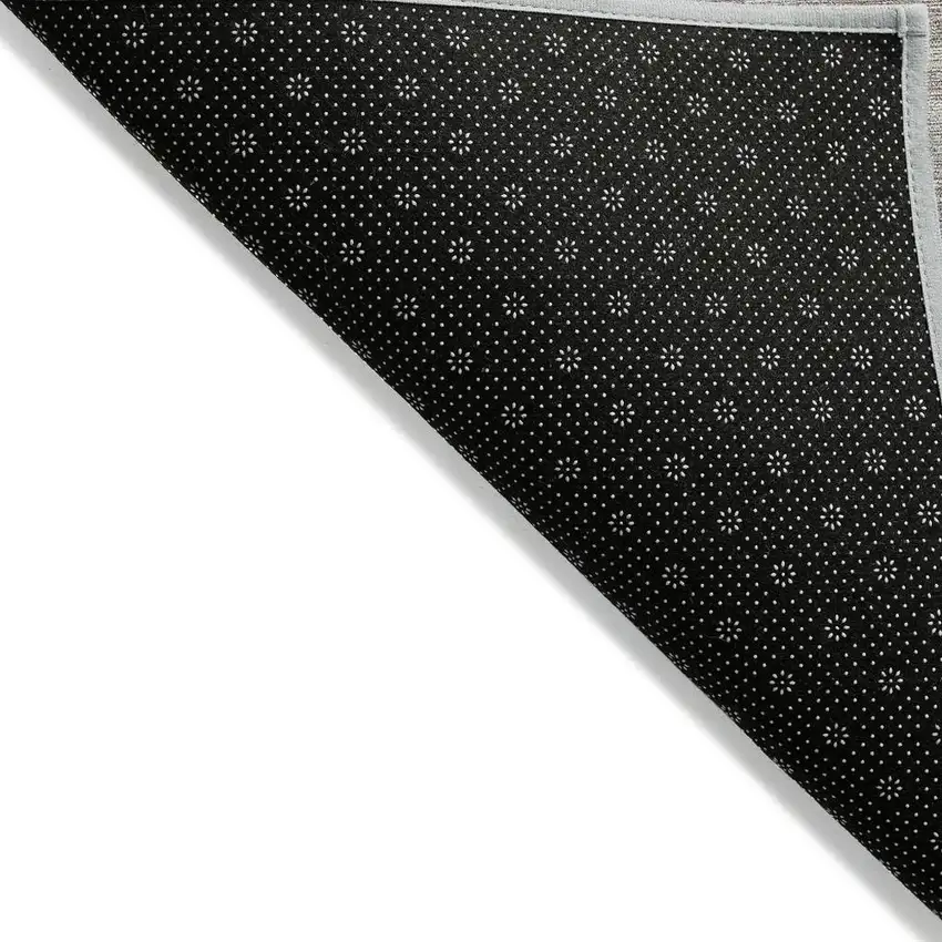 Beige And Gray Abstract Washable Indoor Outdoor Area Rug Photo 5