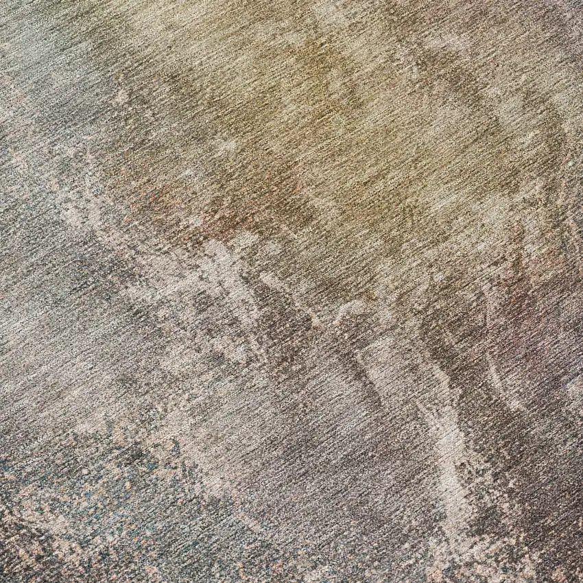 Beige And Gray Abstract Washable Indoor Outdoor Area Rug Photo 7