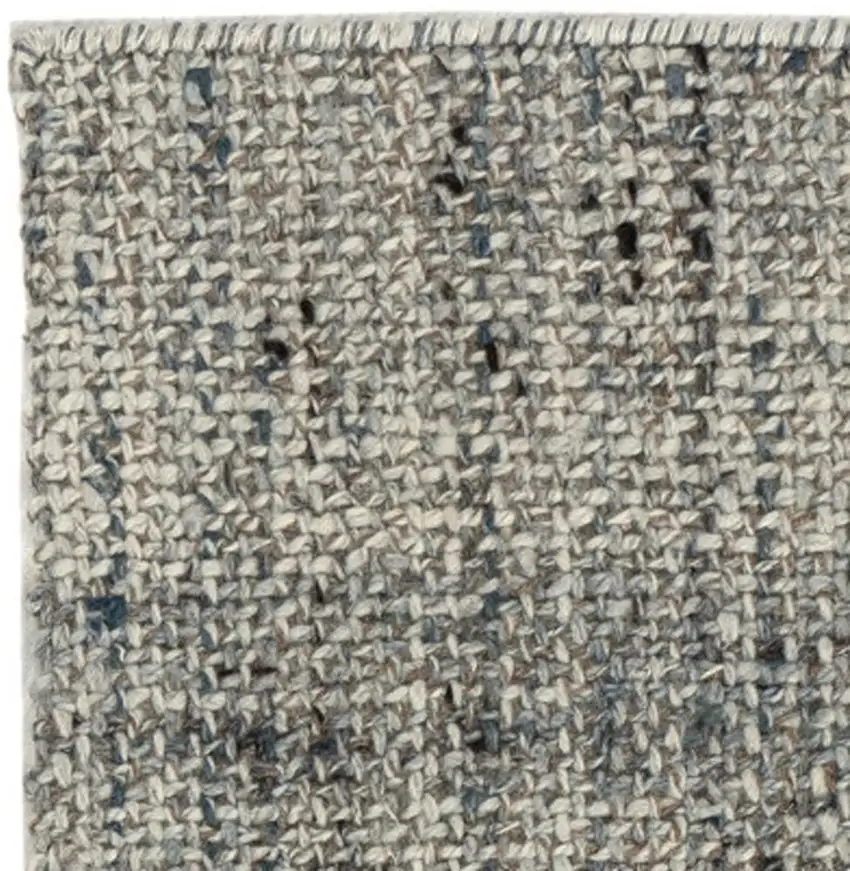 Beige And Gray Checkered Hand Woven Area Rug Photo 2