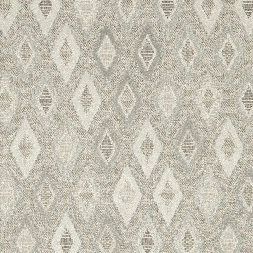 Beige And Gray Diamond Area Rug Photo 6