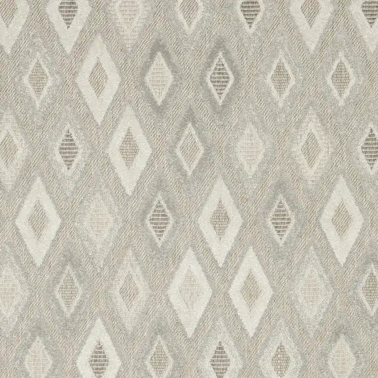 Beige And Gray Diamond Area Rug Photo 6