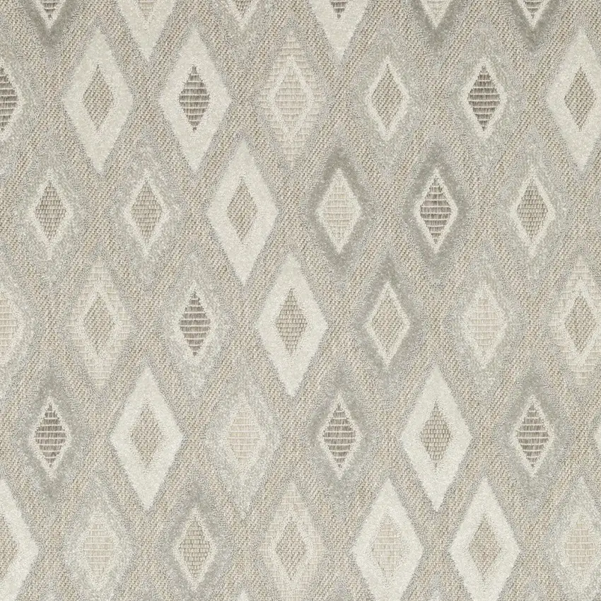 Beige And Gray Diamond Area Rug Photo 6