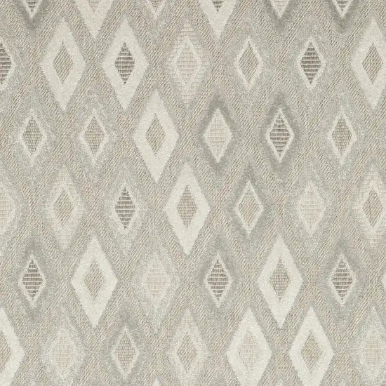 Beige And Gray Diamond Area Rug Photo 6