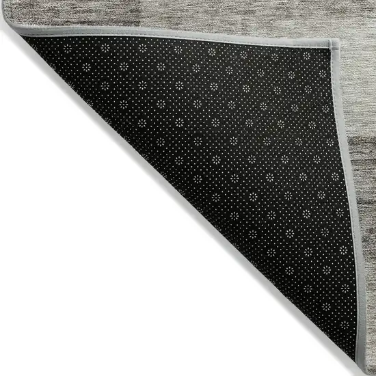 Beige And Gray Geometric Washable Indoor Outdoor Area Rug Photo 3