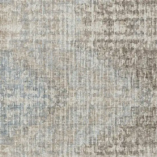 Beige And Gray Geometric Washable Indoor Outdoor Area Rug Photo 4