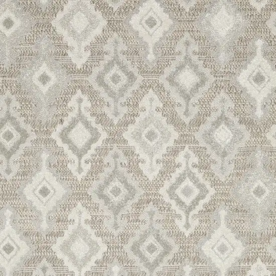 Beige And Gray Oriental Area Rug Photo 6