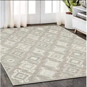 Photo of Beige And Gray Oriental Area Rug