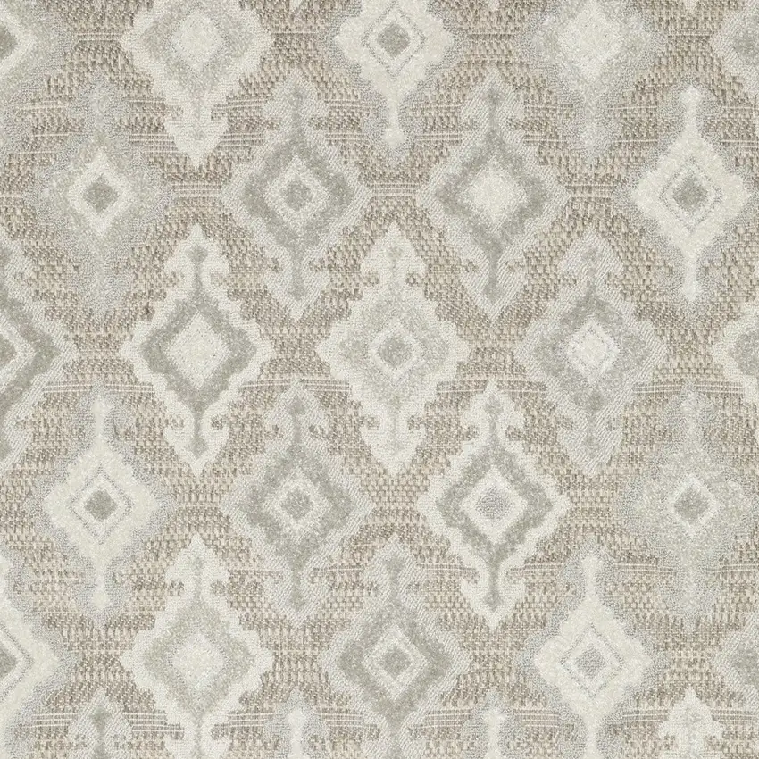Beige And Gray Oriental Area Rug Photo 6