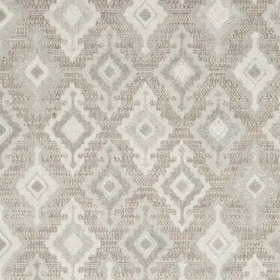 Beige And Gray Oriental Area Rug Photo 6