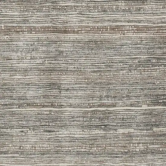 Beige And Gray Striped Washable Indoor Outdoor Area Rug Photo 3