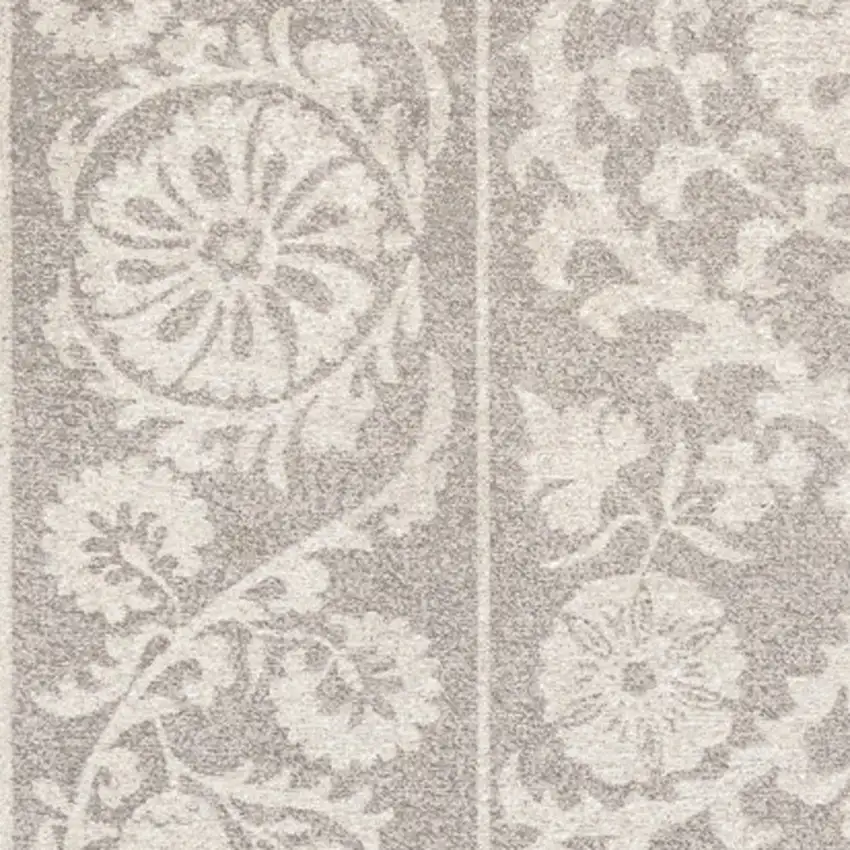 Beige And Gray Tribal Washable Area Rug With UV Protection Photo 7