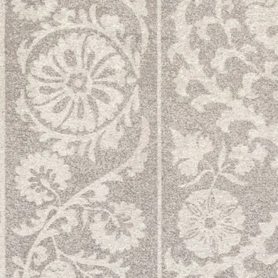 Beige And Gray Tribal Washable Area Rug With UV Protection Photo 7