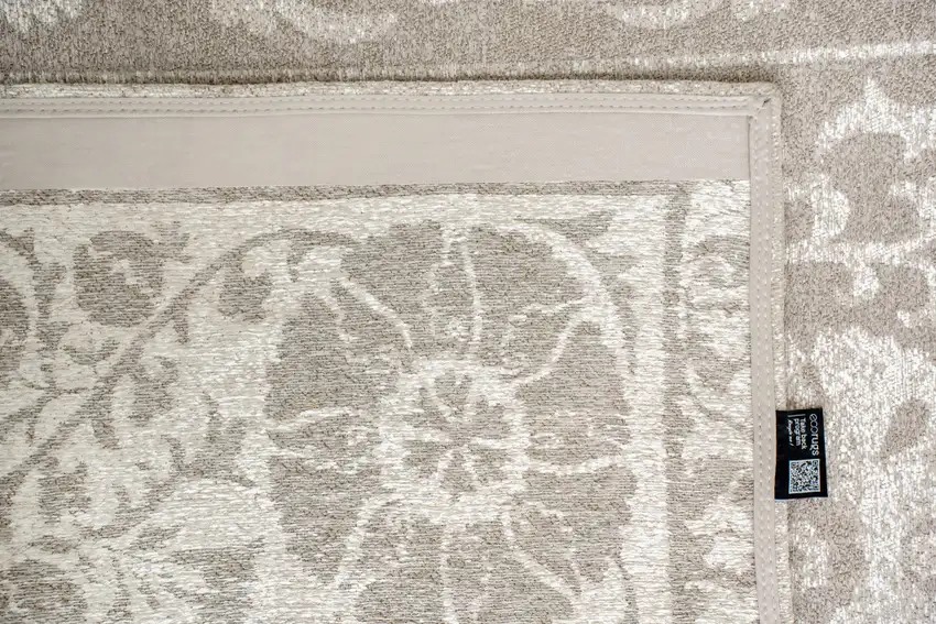 Beige And Gray Tribal Washable Area Rug With UV Protection Photo 9