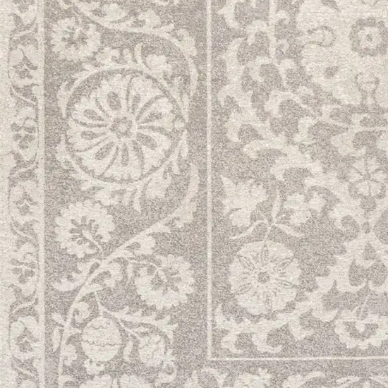 Beige And Gray Tribal Washable Area Rug With UV Protection Photo 8