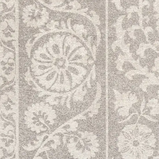 Beige And Gray Tribal Washable Area Rug With UV Protection Photo 7