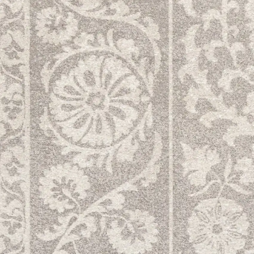 Beige And Gray Tribal Washable Area Rug With UV Protection Photo 7