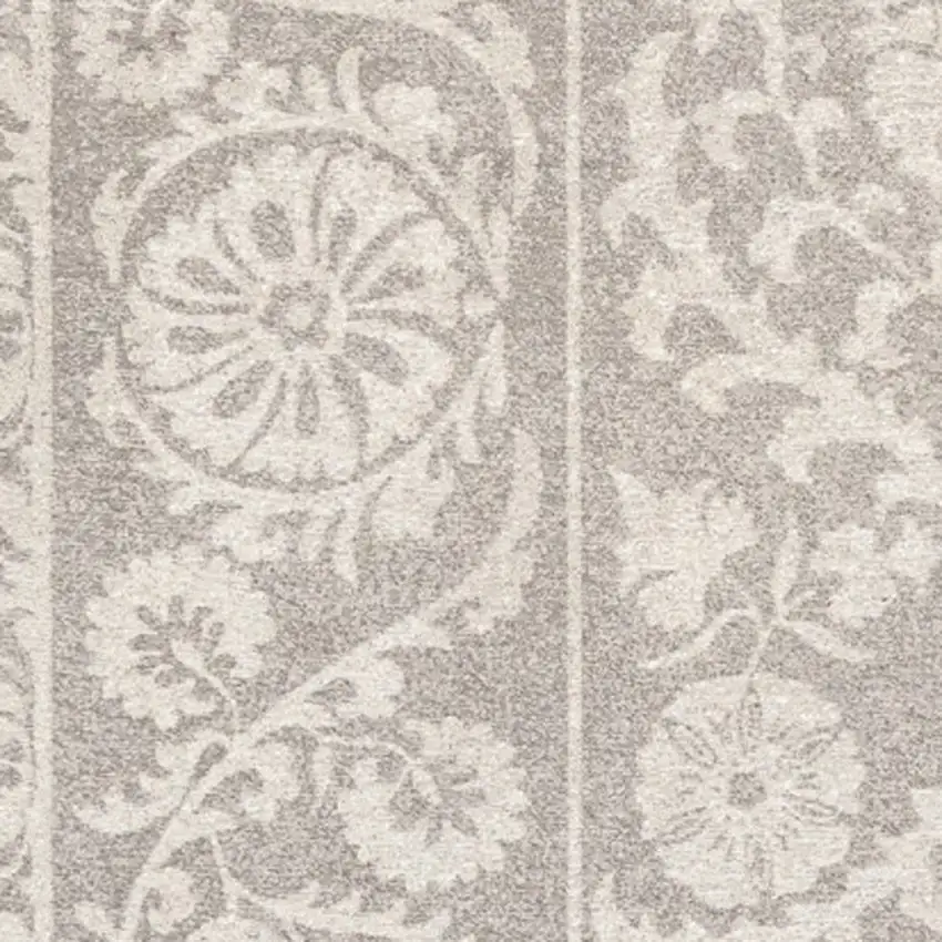 Beige And Gray Tribal Washable Area Rug With UV Protection Photo 7
