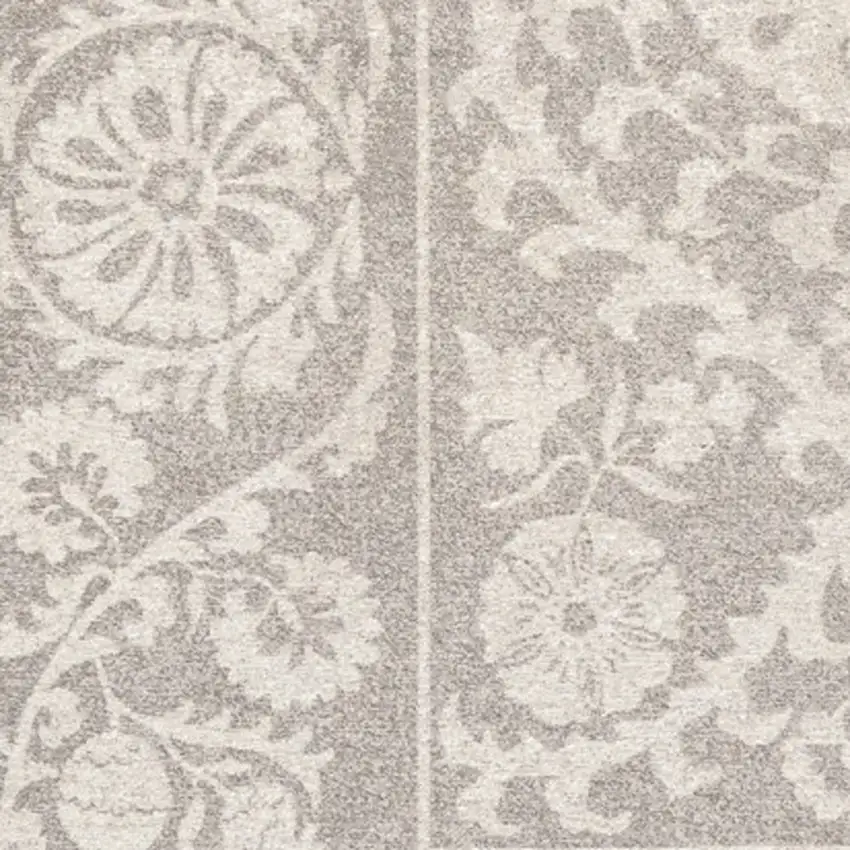 Beige And Gray Tribal Washable Area Rug With UV Protection Photo 7