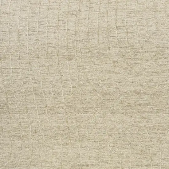 Beige And Gray Wool Abstract Hand Tufted Square Rug Photo 4