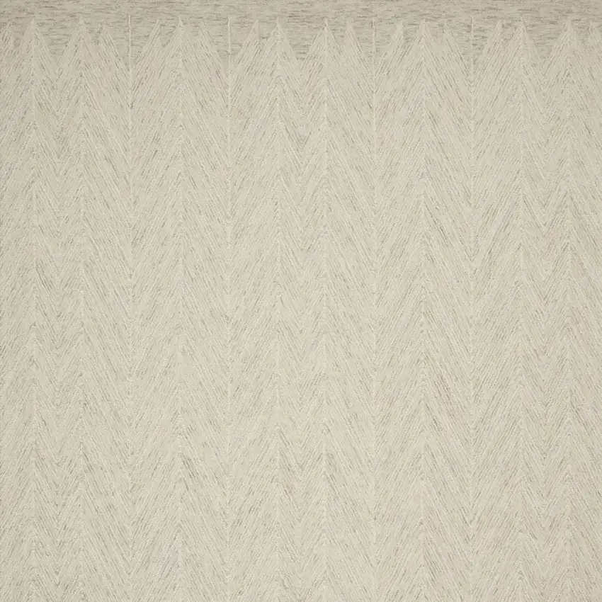 Beige And Gray Wool Chevron Area Rug Photo 3