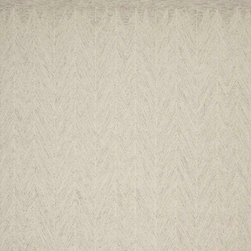 Beige And Gray Wool Chevron Area Rug Photo 8