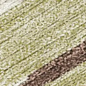 Photo of Beige And Green Tribal Washable Indoor Outdoor Area Rug