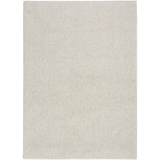 Beige And Ivory Abstract Area Rug Photo 4