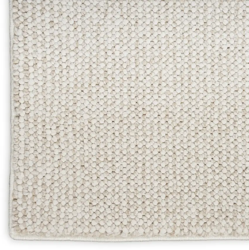 Beige And Ivory Abstract Area Rug Photo 3