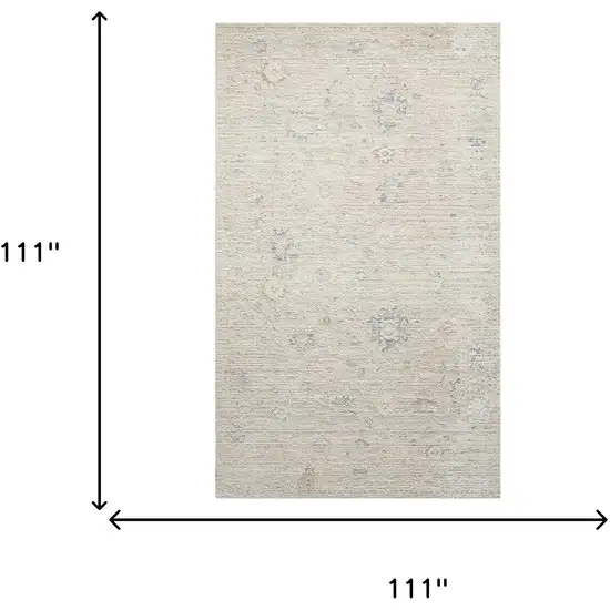 Beige And Ivory Abstract Area Rug Photo 7