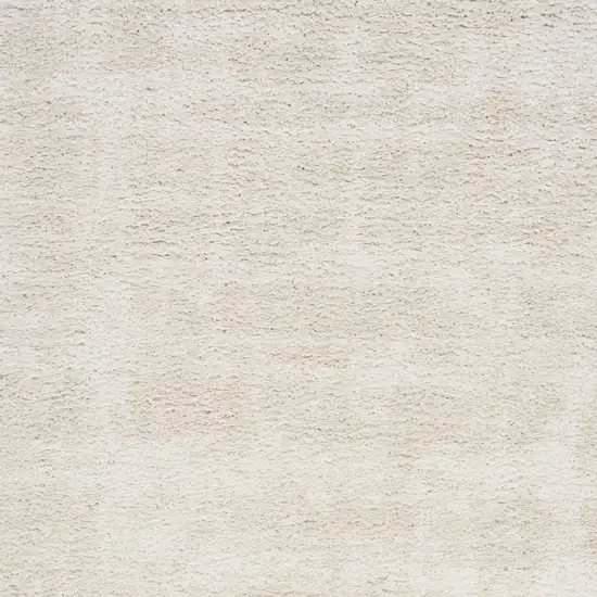 Beige And Ivory Abstract Shag Distressed Area Rug Photo 8