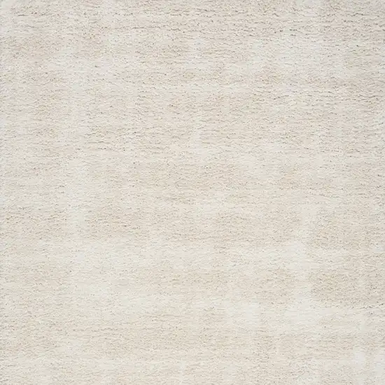 Beige And Ivory Abstract Shag Distressed Area Rug Photo 9