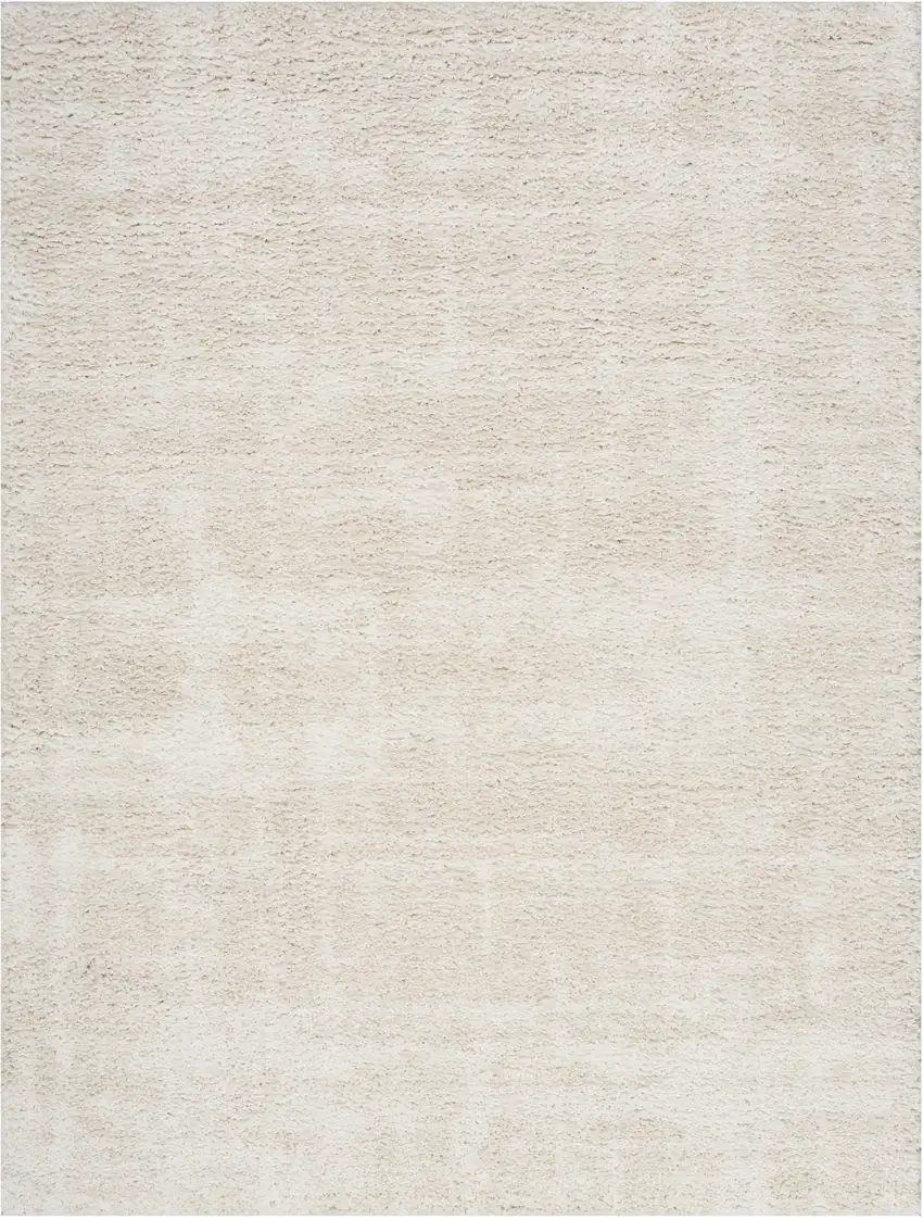 Beige And Ivory Abstract Shag Distressed Area Rug Photo 4