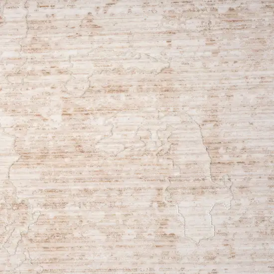 Beige And Ivory Abstract Square Rug Photo 9