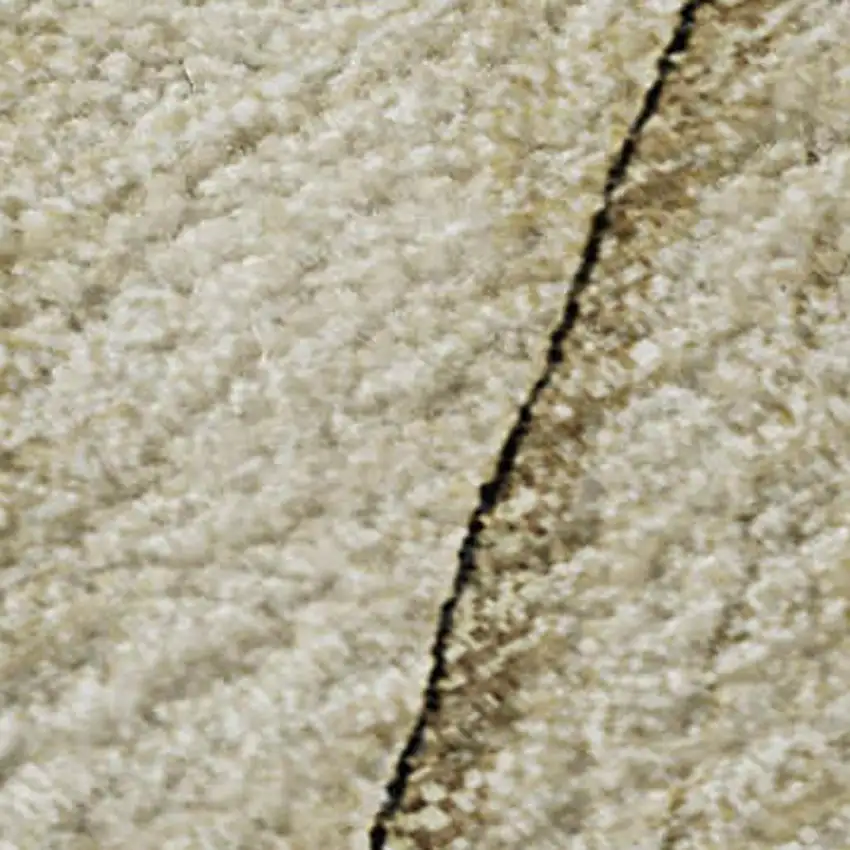 Beige And Ivory Abstract Washable Area Rug With UV Protection Photo 4