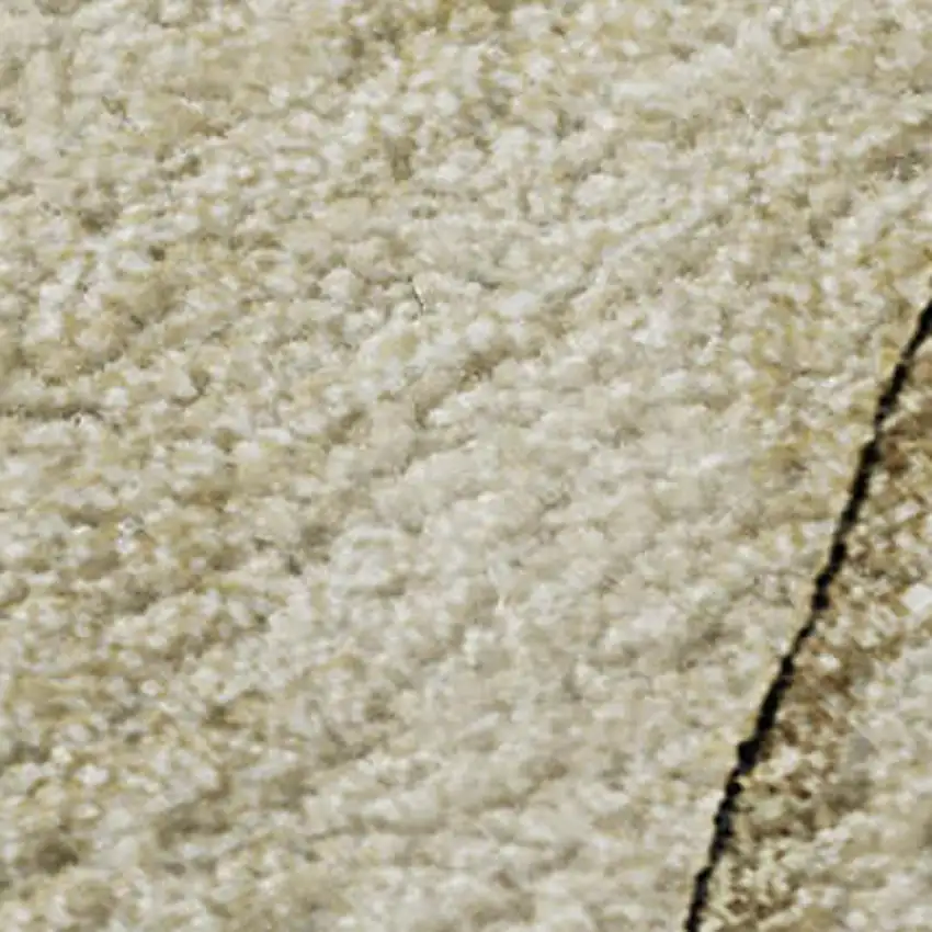 Beige And Ivory Abstract Washable Area Rug With UV Protection Photo 4