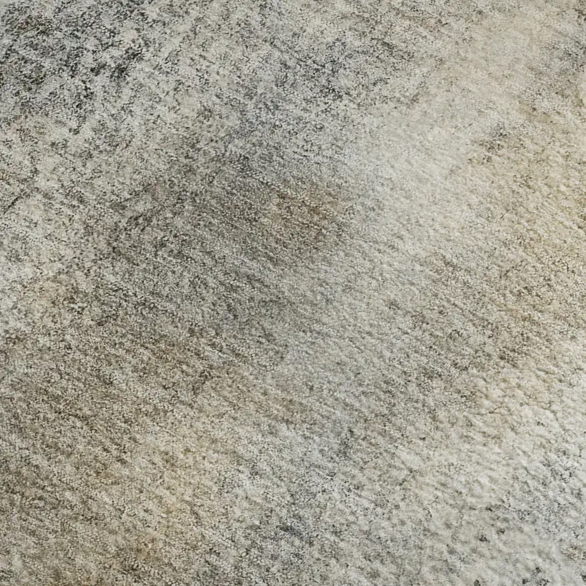 Beige And Ivory Abstract Washable Area Rug With UV Protection Photo 7